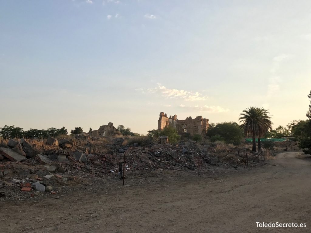 El estado actual en ruina del Palacio de la Sisla de Toledo